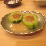 金城 - お刺身のきゅうり巻き魚は忘れました！（笑） 