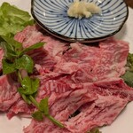 ステーキ屋ひろ - 牛刺1800円