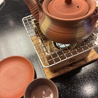 波奈 本店 - 土瓶蒸し　えび、まつたけ入　カボスを絞って美味！