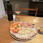 ドンブラボー - ピザ﻿ マルゲリータ・しらす＆からすみ・きのこ