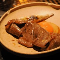 ヤキニク旭 - クラシタロースと越津ネギのすき焼き