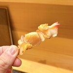 らんまる - ほっき貝のヒモと小柱の串