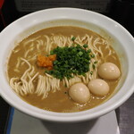 丿貫 - 痛風蕎麦 1350円＋ウズラ味玉100円