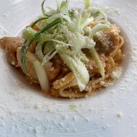 代官山ASO チェレステ 二子玉川店 - 和牛すじ肉のトマトクリームソースのタリオリーニ
