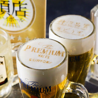 日本酒・焼酎好きの方必見の品揃え。神泡生ビールもおすすめ
