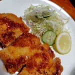居酒屋うさぎや - メインのトンカツ