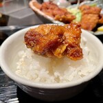 餃子鍋　A-chan　北新地 - 鶏の唐揚げ オンザライス♡