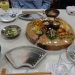 秋山郷結東温泉 かたくりの宿 - 夕食の一部