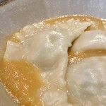 アルプスごはん - 朝のアルプスごはん(\1,500)　中葉春菊（SASAKI SEEDS）のおはよう水餃子・黄金かぶとじゃがいもと玉ねぎのスープ