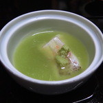 山ばな平八茶屋 - ぐじとうすい豆のすり流し