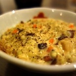 朱鞠内湖そばの花 -  蕎麦の豆乳リゾット