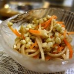 朱鞠内湖そばの花 -  蕎麦サラダ