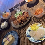 和韓ブランチ 熾き火 - 升酒と肴セット