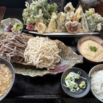 そば処 ふくろのねずみ - 料理写真:あいもり天ぷらセット