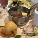 フレンチバルギンザ by plein - 真鯛のベニエフリット　寒ぶりのグリル 蕪のみぞれ
      