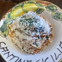 カンティーナ シチリアーナ トゥット イル マーレ 銀座4丁目 - シチリア伝統 茄子とリコッタチーズのトマトソーススパゲッティ