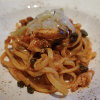 JAM17 DINING - 鰤とタップナード　トマトの軽い煮込みパスタ