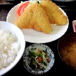 永田ドライブイン -  あじフライ定食！(2014,05/25)