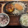 武州うどんあかねandみどりダイニング - 濃厚カニクリームコロッケ&ハンバーグセット