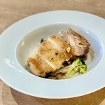 ALLY’s PASTA SHOP NAMBA - 若鶏のソテー　季節野菜のエチュベ