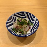 鮨 つどい - カワハギ肝和え