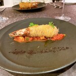 276028503 - Antipasto② カダイフフリット クマエビ ホタテ 生ハム プッタネスカ