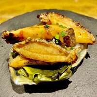 鉄板焼 炭焼 さいとう - 20241210鮑のステーキ　バター醤油