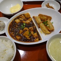 碧麗春 - （2014/4月）2種おかず定食（麻婆豆腐選択）