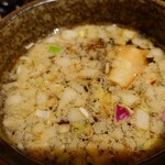 ラーメン 亀徳 - 名古屋コーチンつけ麺並+味タマ♪