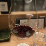 やきとり阿部 - 赤ワイン(グラス)お薦め