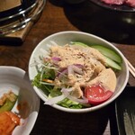 ホルモンさわ - さわサラダは今回は個別仕様でしたね！