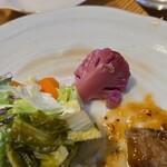 キッチン ブルー グローブ - 紫カリフラワー