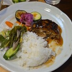 キッチン ブルー グローブ - みたびワンプレート