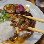 キッチン ブルー グローブ - 白いのが里芋