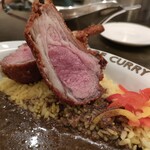 渡邊カリー 梅田本店 - ラムカツのアップ