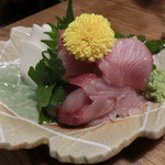 酒仙房　金生 - ＜2014年5月＞　活けサゴシのお造り、430円。クセのない美味しいお魚。