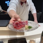 照寿司 - イワシクジラ刺身