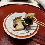 照寿司 - 煮アワビキモソース和え