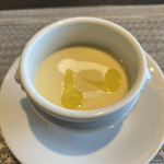 大和四季旬菜 白雲庵 - 紅はるかのスープ。濃厚で甘くてさつまいもの旨味凝縮。