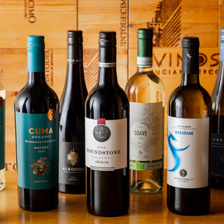 ドリンクはワインをはじめ、驚きのラインナップでご提供！