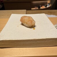 鮨と酒 魚伸 - 4日熟成させて叩いた甘エビ｡コレまたネットリ｡