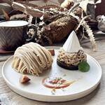 ミネロワ - モンブラン、モンテビアンコ、カフェラテ ( HOT )♡