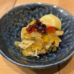 越中屋  - ズワイガニとキウイの酢物