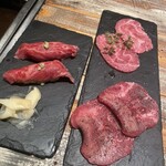 赤坂焼肉 KINTAN - 和牛にぎり、牛タン、天肉。