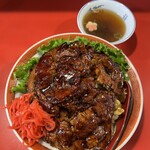 中華料理 万里 - 29日限定 チャーハン焼肉 1700円
                                大盛（並の倍量） 300円
                                トッピング 紅生姜 100円
