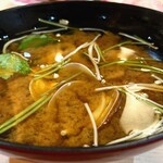 すし遊館 あさひLECT店 - あさりの味噌汁