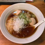 らーめん芝浜 - 〈歌丸〉かけそば
                                麺大盛 150円
                                味玉150円
                                鶏コンフィ 330円