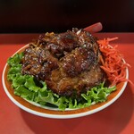 中華料理 万里 - 29日限定 チャーハン焼肉 1700円
                                大盛（並の倍量） 300円
                                トッピング 紅生姜 100円