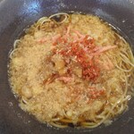 ゆで太郎 - 朝そば納豆480円、クーポンで海老天150円が無料、おそば(2024.11.24)