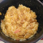 ゆで太郎 - 朝そば納豆480円、クーポンで海老天150円が無料、納豆卵かけご飯完成！(2024.11.24)